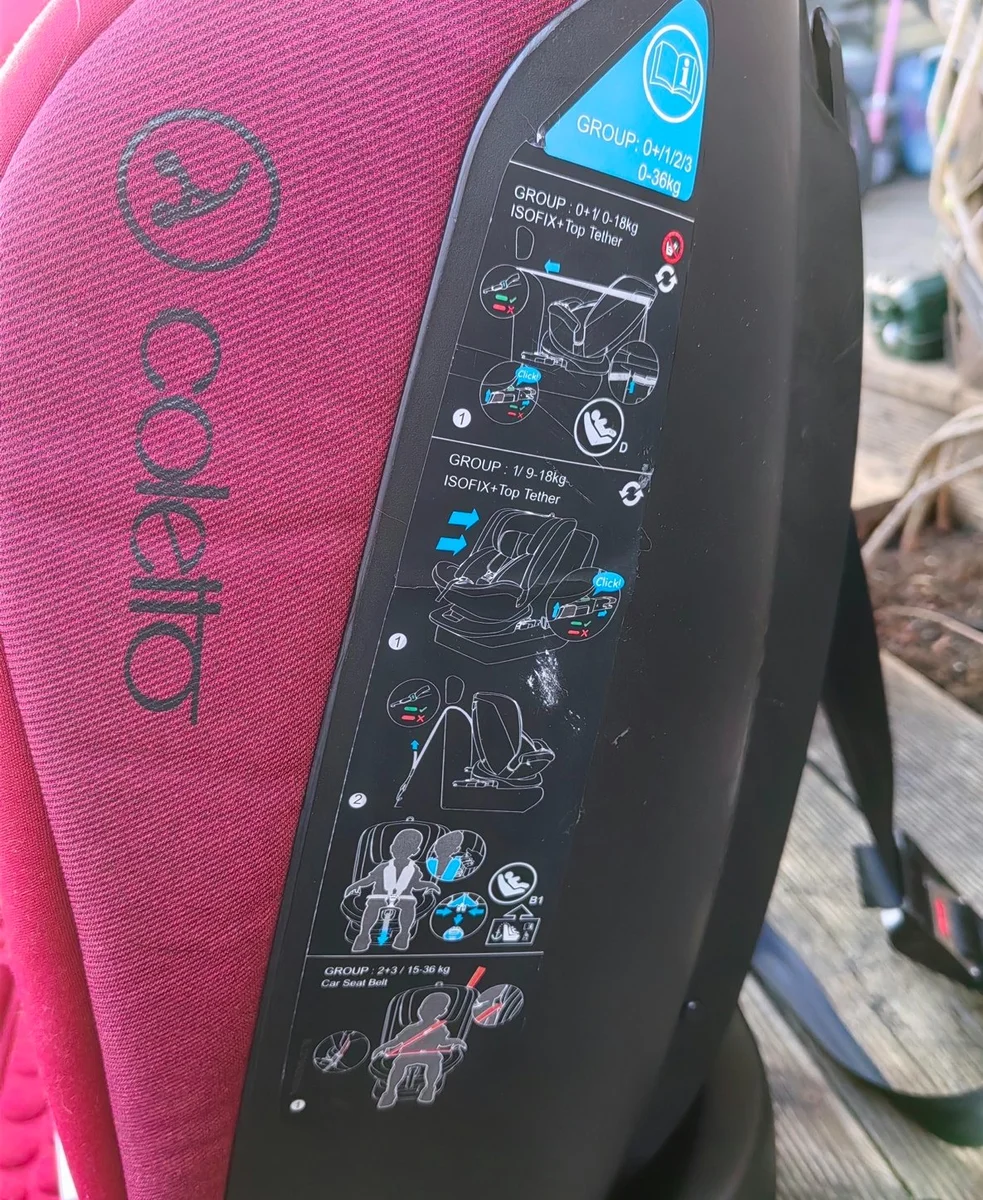 Автокресло Coletto Logos Isofix — от 0 до 36 кг, с рождения и на годы вперёд, поворот 360° — фото 2