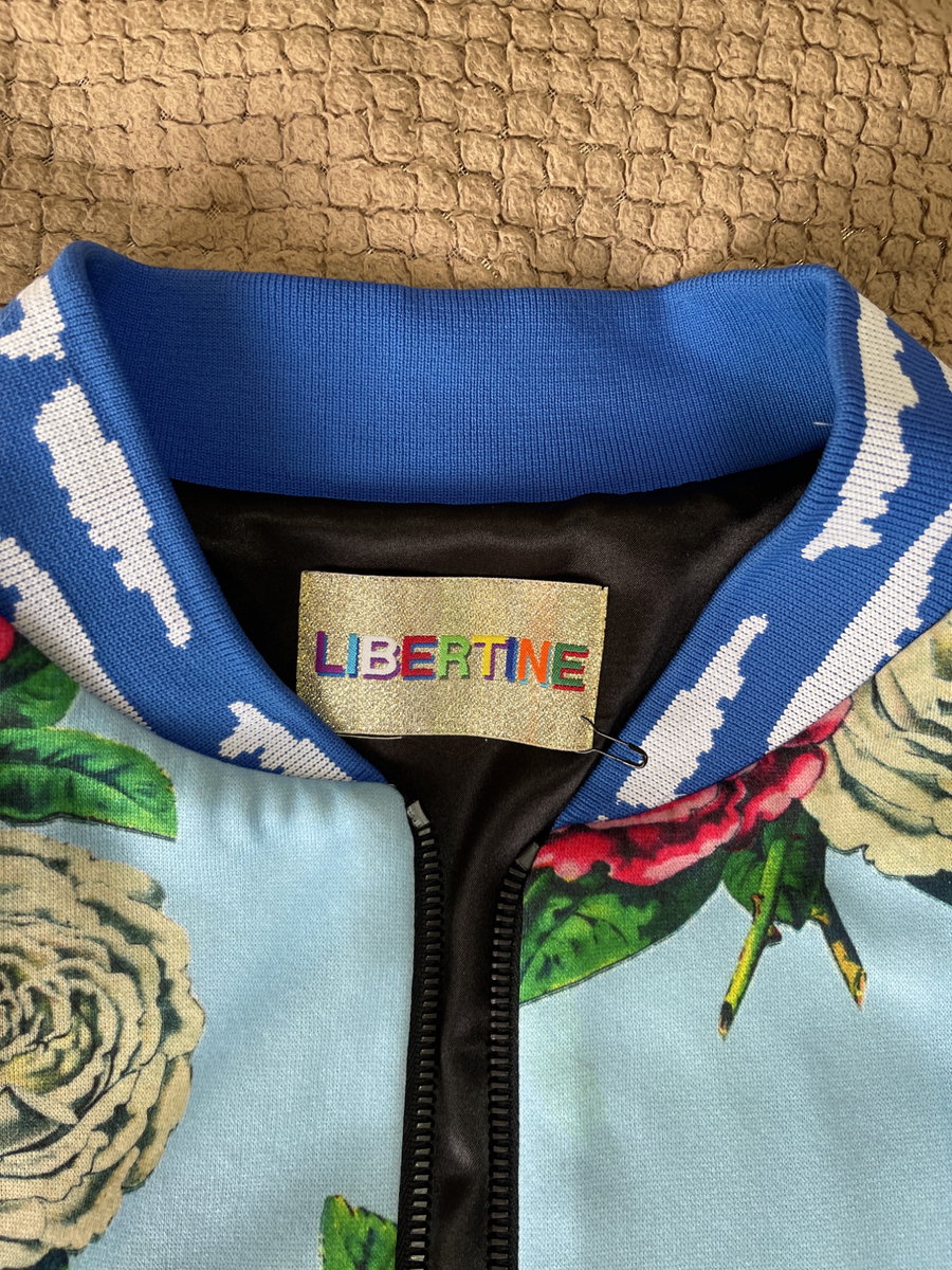 Libertine (США) — дизайнерский бомбер с розами, оригинал, новый, XS–S — фото 2