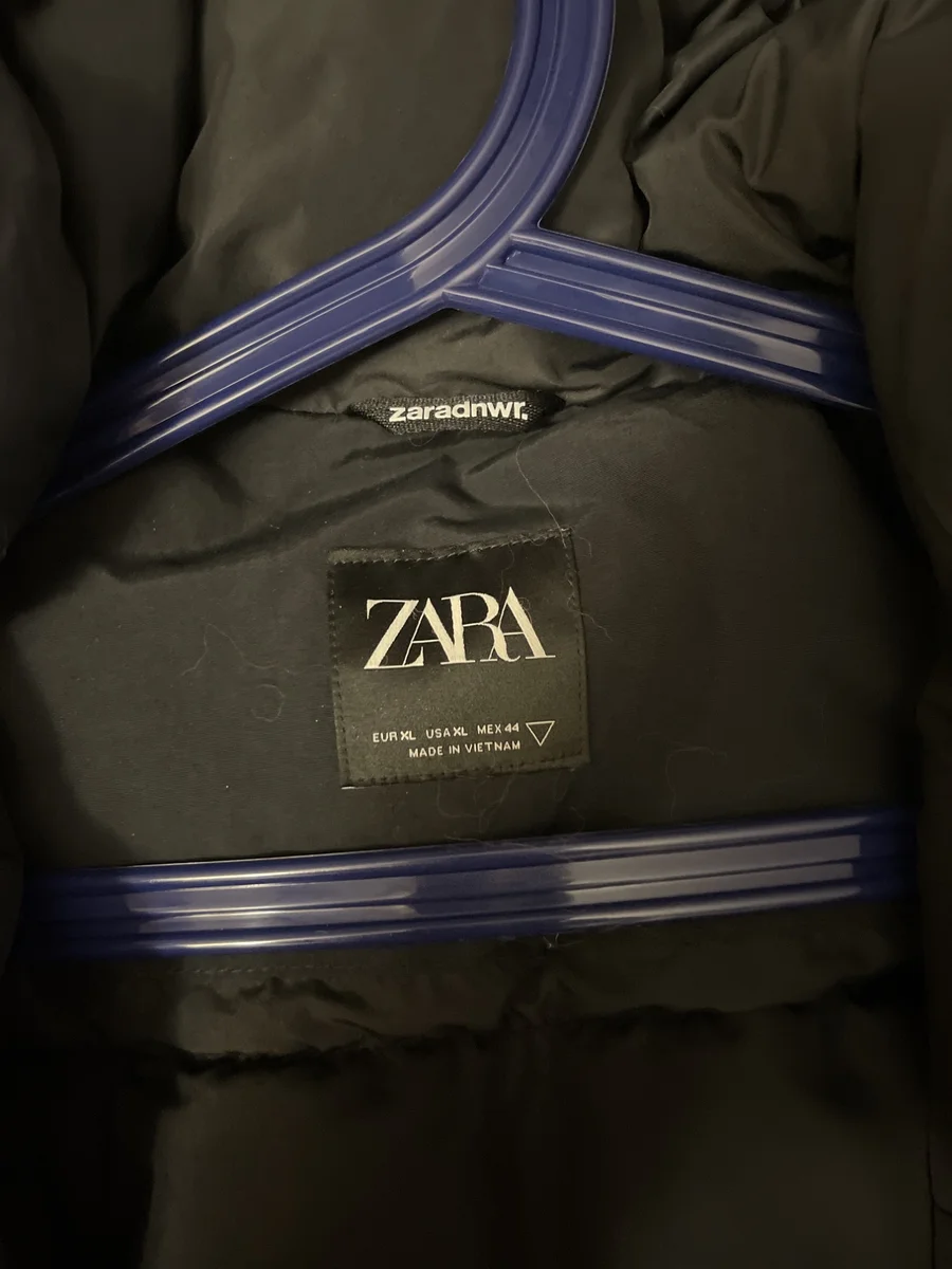 Мужская зимняя парка Zara XL