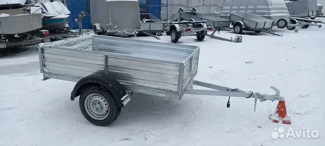 Прицеп к л/а бортовой самосвальный оцинкованный 2.0х1.25м до 700кг — фото 2