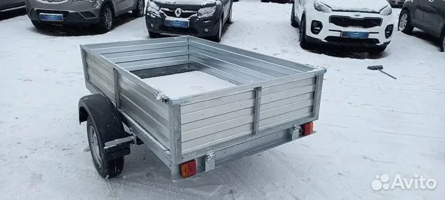 Прицеп к л/а бортовой самосвальный оцинкованный 2.0х1.25м до 700кг — фото 4